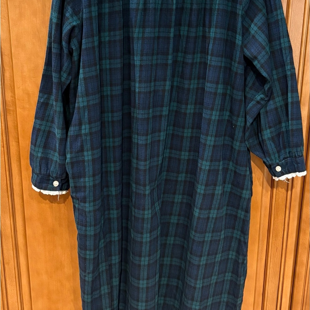 LANZ OF SALZBURG NIGHTGOWN 3X PLAID - Picture 7 of 7